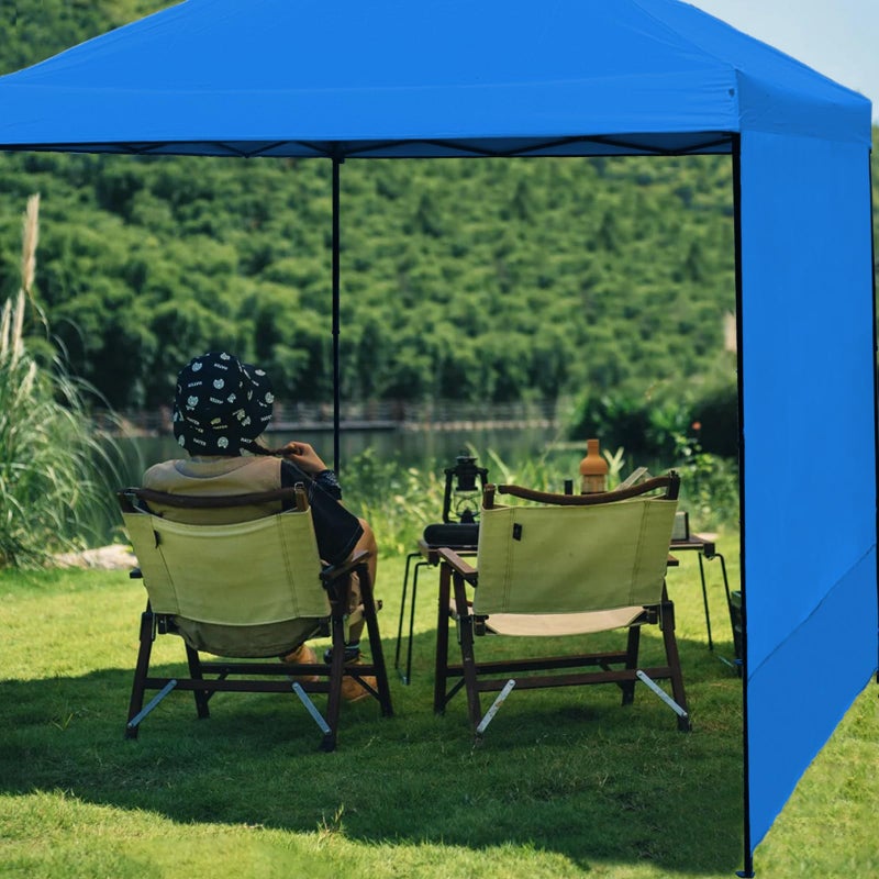 NINAT Canopy Sunwall Sidewall Gazebos Tent Waterproof for 10x10ft Pop up Straight Leg Gazebos Outdoor Instant Canopies 1 Pcs Blue Only - Image 4